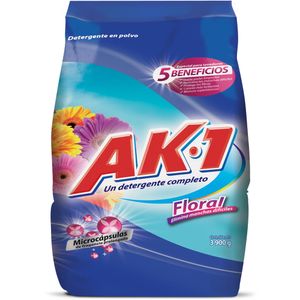 Detergente ak1 floral polvo x 3900g
