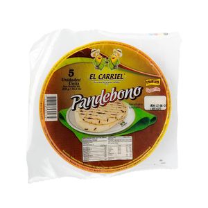 Arepa pandebono sin gluten El Carriel x 5 unidades x 450g