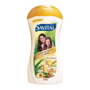 Shampoo Savital aceite argán sábila x 550 ml