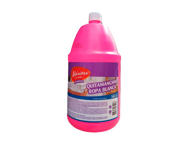 Quitamanchas Máxima ropa blanca x2000ml - Tiendas Jumbo