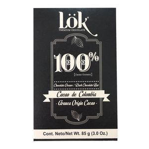 Chocolate Lok 100% Cacao x 85g