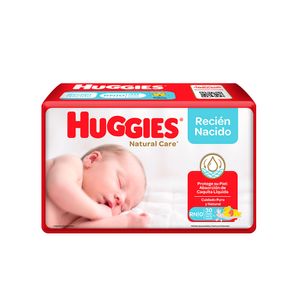 Pañales Huggies natural care etapa 0/recién nacido x30 unds
