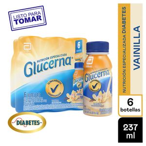 Alimento Glucerna vainilla liquido botella x6und x237ml c/u