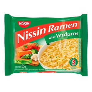 Pasta Nissin Ramen sabor verduras x85g