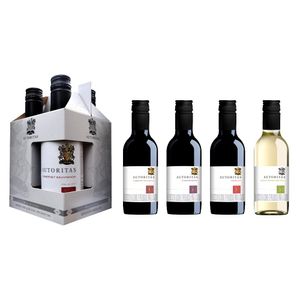 Vino Autoritas Sauvignon Blanc botella x 4 und x 187 ml c-u