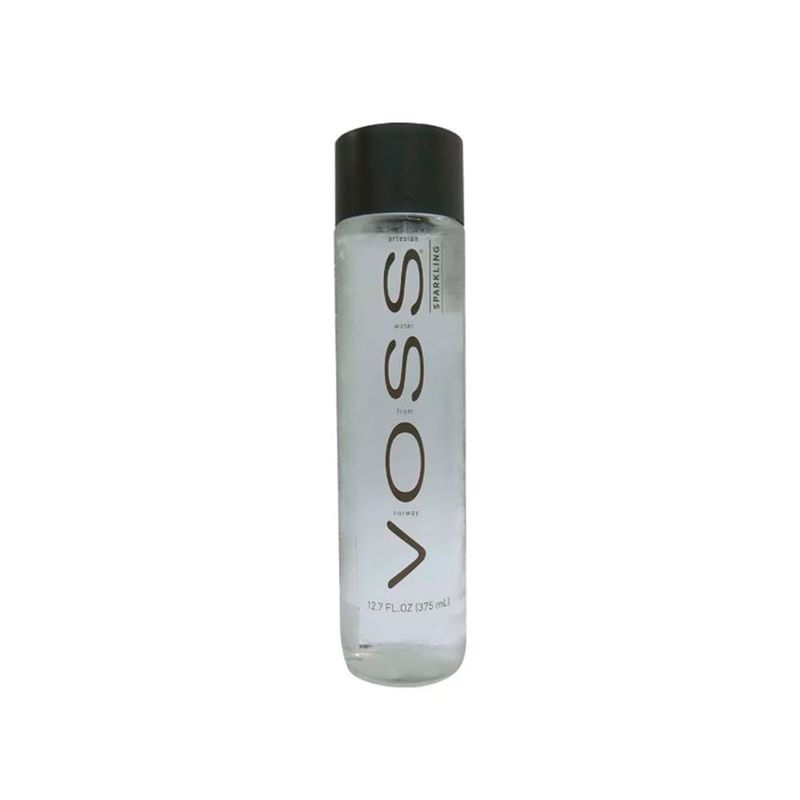 Agua Mineral Voss Carbonatada 800 ml Botella Vidrio