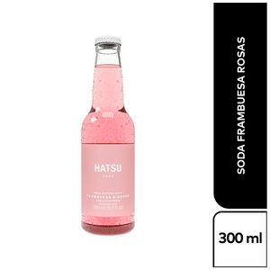 Soda Hatsu frambuesa rosas x300ml