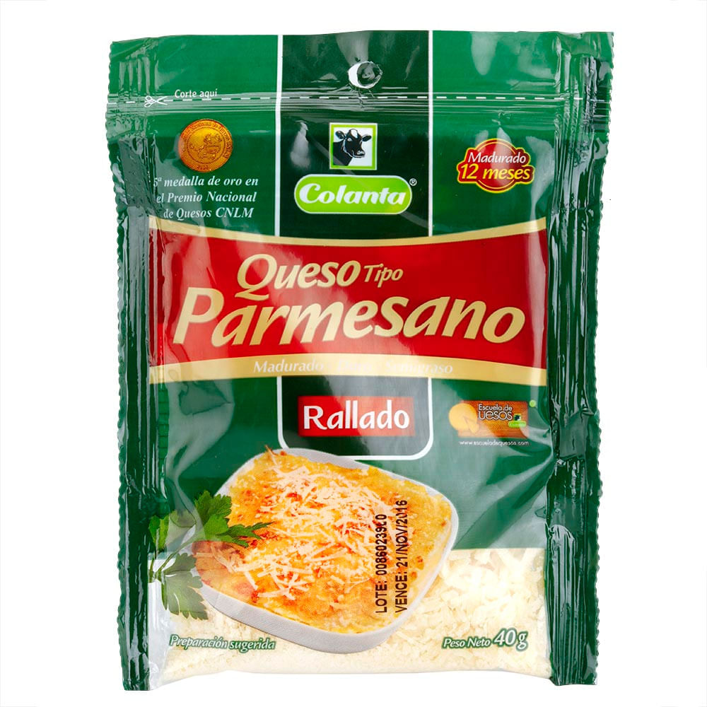 Queso Parmesano Colanta Bolsa X40g - Tiendas Metro