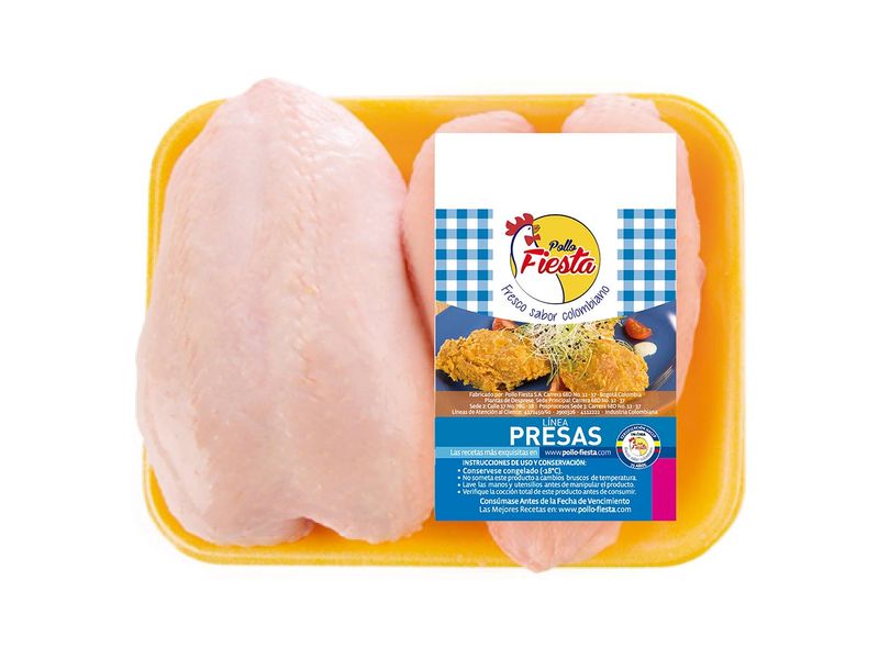 Pechuga de pollo con piel Fiesta x 1000g - Tiendas Jumbo