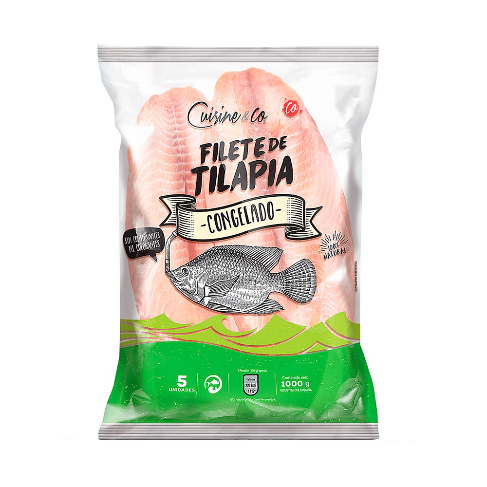 Filete de tilapia fresca Cuisine&Cox500g Tiendas Jumbo