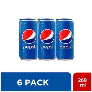 Sixpack de gaseosa Pepsi x269ml