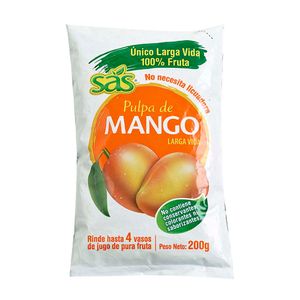 Pulpa de fruta mango larga vida sin azúcar x 200 gr