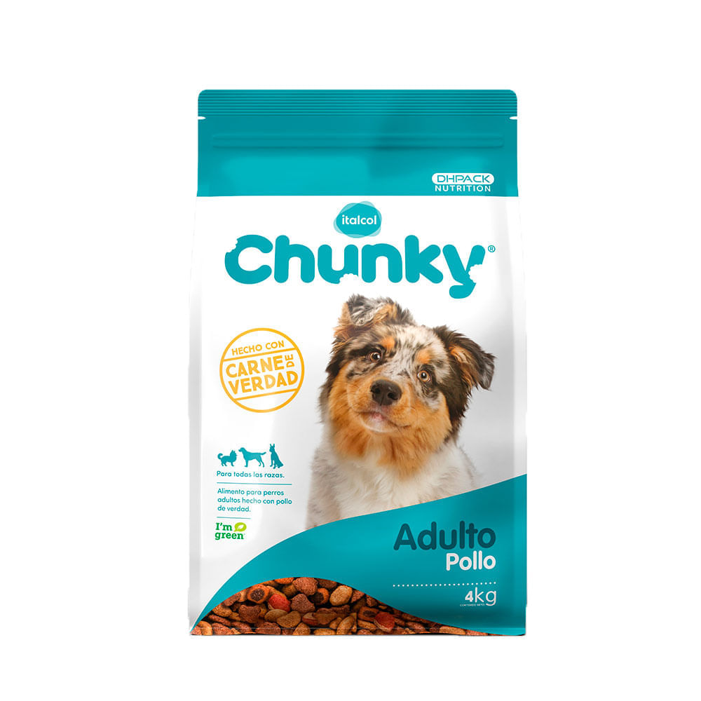 Alimento para perro Chunky pollo adultos x 4 kilos - Tiendas Jumbo