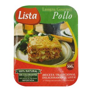 Lasagna lista gourmet pollo x300g