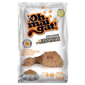 Alimento para gatos Oh mai gat Sedentarios Y Territoriales x 1,5kg