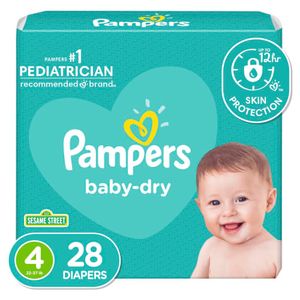 Pañales Pampers Baby-Dry Etapa 4x 28 Unidades