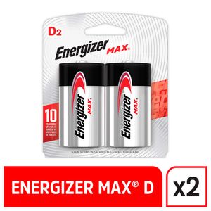 Pila Alcalina D Energizer Max x2 und