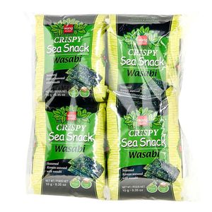 Alga crujiente snack wasabi Wang x 4 unds x 10 g c-u