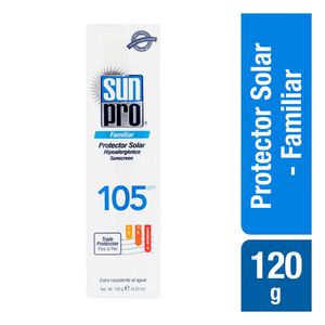 Protector solar Sun Pro familiar spf 105 x120g