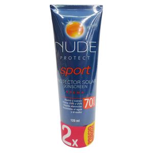Nude protect sport spf 70 x 2 unds x 120ml