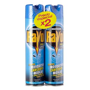 Insecticida Rayol voladores aerosol x 2 und x 400 ml c-u