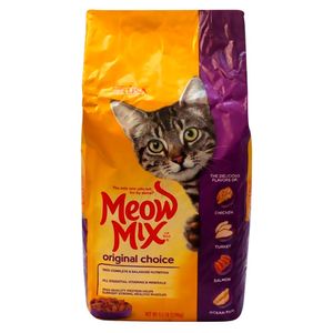 Alimento seco gatos Meow Mix original x2.86kg