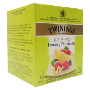 Infusión Twinings limón frambuesa x 10unds x 15g
