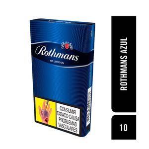 Cigarrillo Azul Rothmans Cajetilla x10und