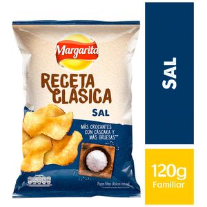 Papas fritas Margarita Receta Clásica sal x120g