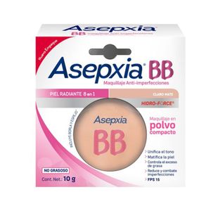 Polvo asepxia compacto anti imperf. claro m.x10g