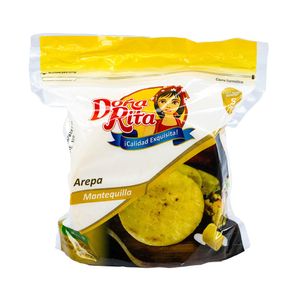 Arepas de maíz Doña Rita con mantequilla x500g