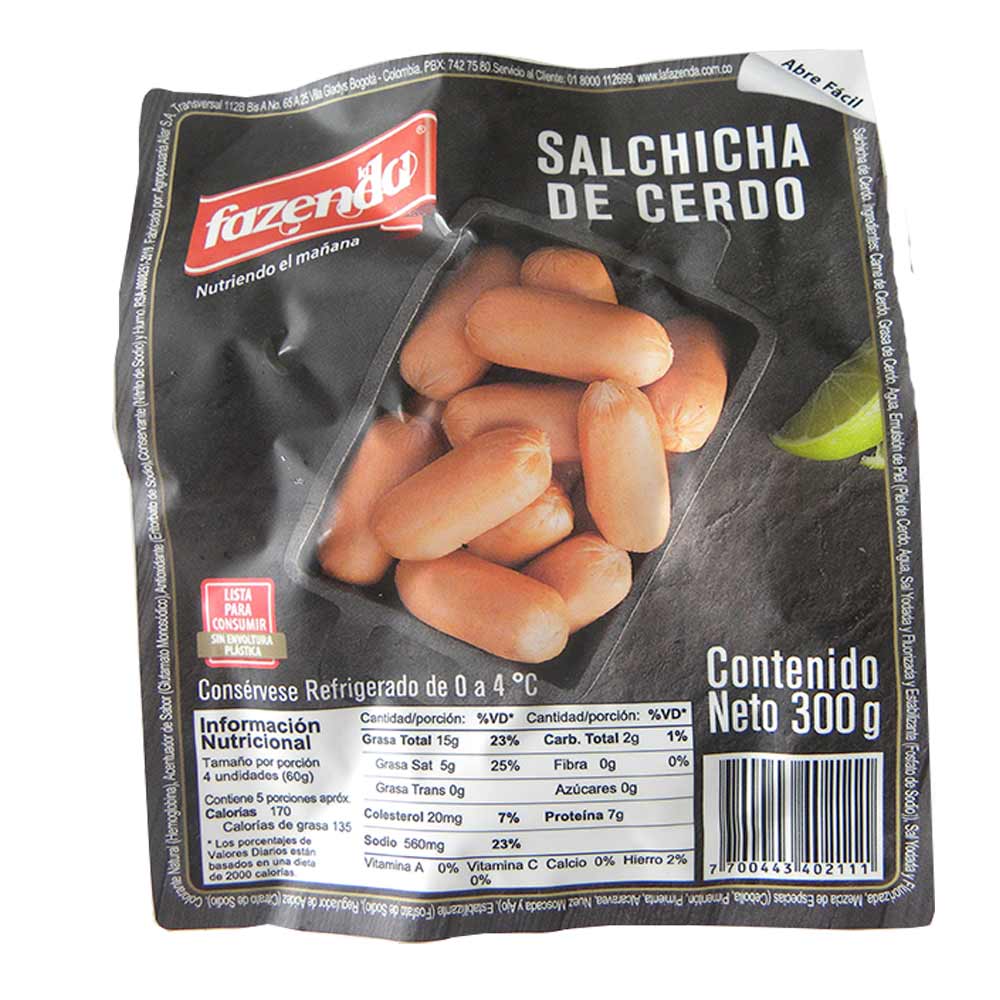 Salchichas De Cerdo Clásicas 7oz.