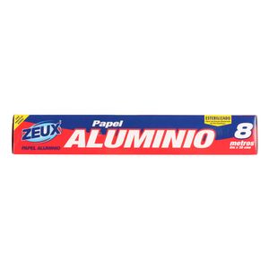 Papel zeux aluminio esterilizado x8m
