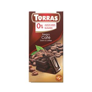 Chocolate torras negro cafe 0% azucares x75g