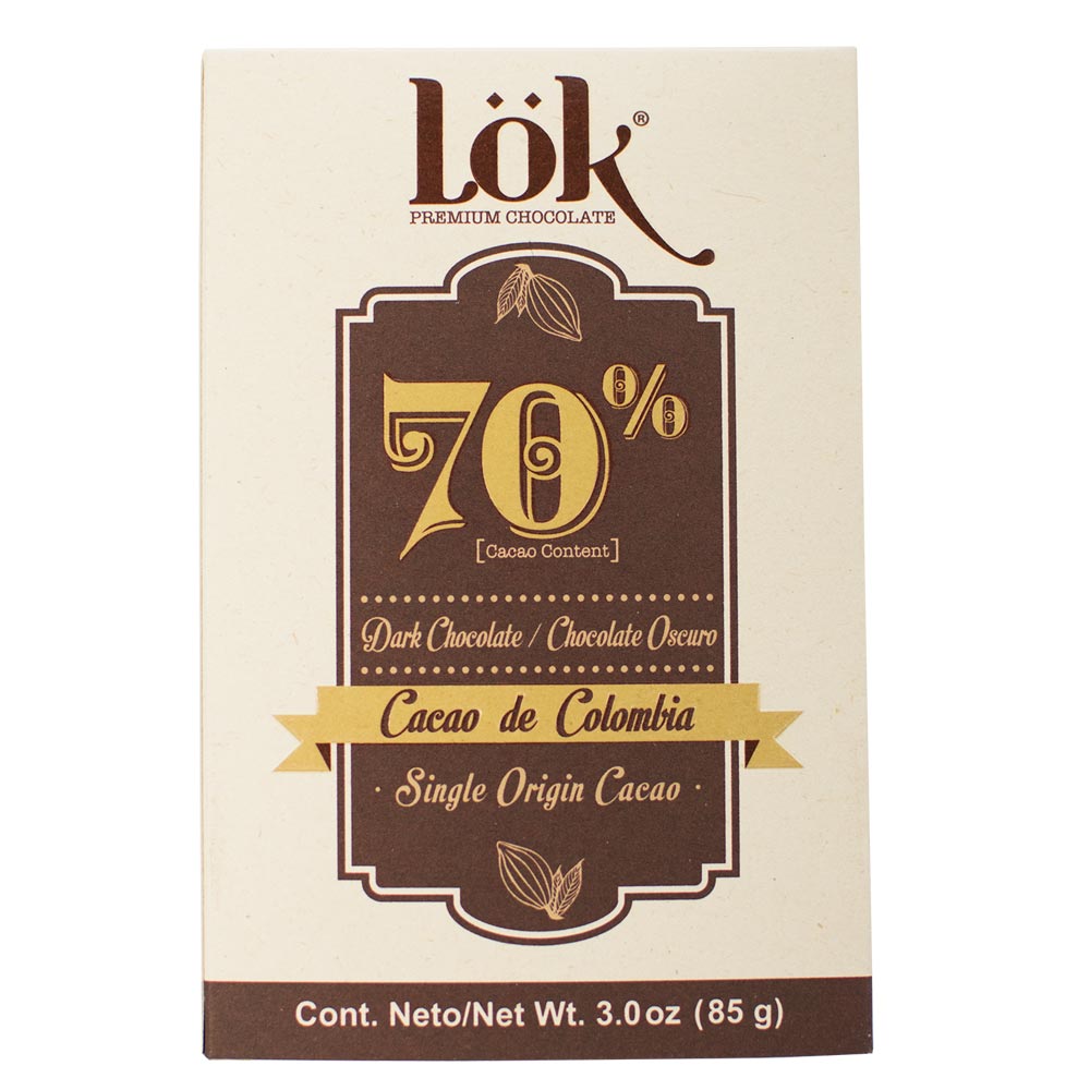 Chocolate Lok 70 Cacao x 85g Tiendas Jumbo