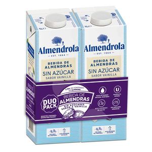 Bebida de almendras Almendrola vainilla x2und x1L c-u