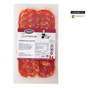 Chorizo Nico Jamones Vela Extra x 100 G