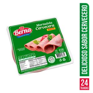Mortadela cervecera Berna 24 tajadas 450g