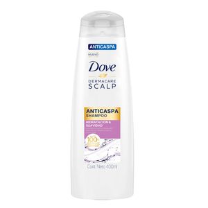 Shampoo Dove anticaspa hidratación y suavidad x400ml