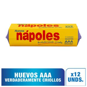 Huevo rosado AAA Nápoles x 12 und