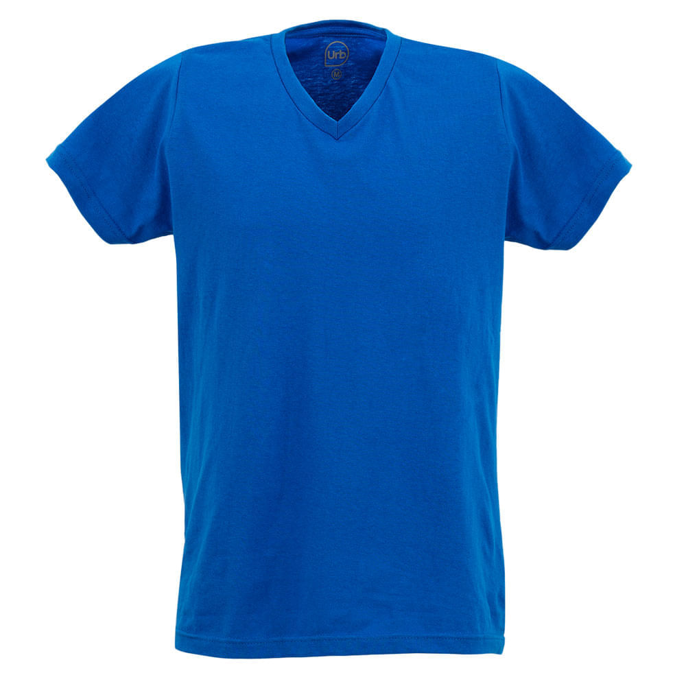 Camiseta Adulta Manga Curta Gola Redonda Azul Royal - Pra Sublimar