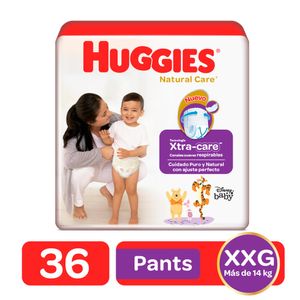 Pañales Huggies pants natural care xxg x36und