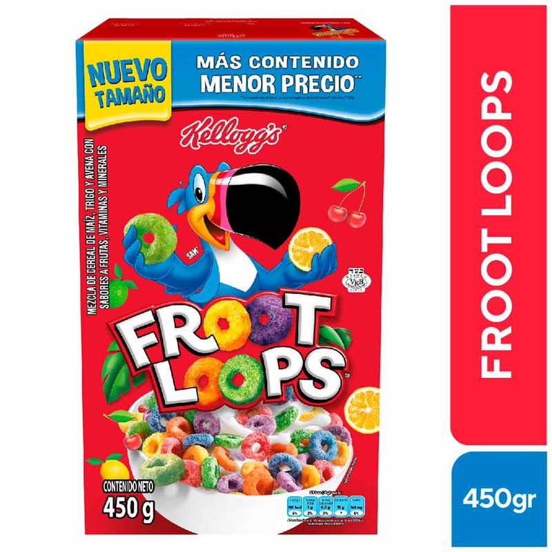 Cereal KELLOGGS Froot loops Caja 230Gr