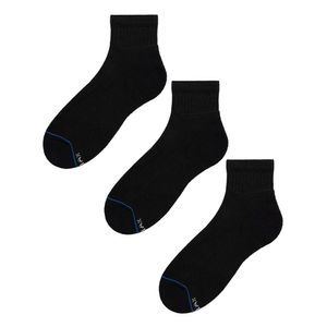 Calcetines Algodón Masculino Negro Boston x3 H