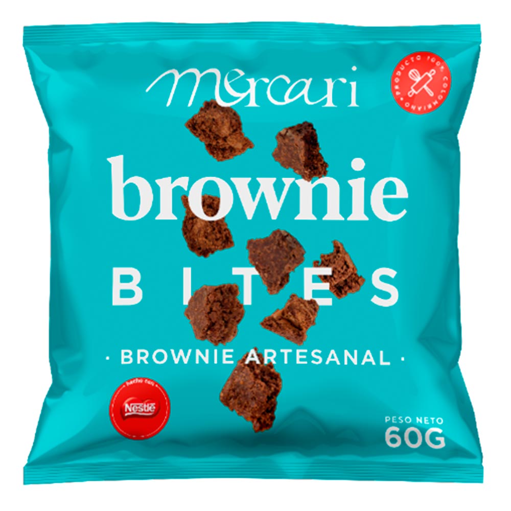 Brownie Mercari bites artesanal x60g Tiendas Jumbo