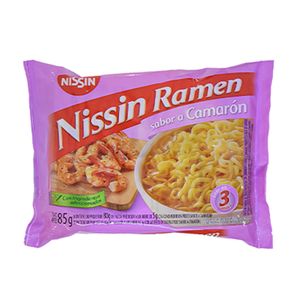 Pasta Nissin Ramen camarón x85g