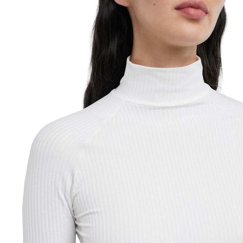 Camiseta Cuello Alto Mujer Blanco - Supermercados y Tiendas Metro