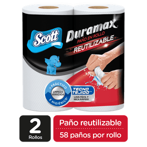 Toallas de papel reutilizable Scott duramax x2 rollos