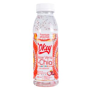 Bebida okey aloe vera+chia sin azúcar x300ml