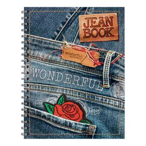 Cuaderno argollado durabook Jean Book 80 hojas cuadriculado